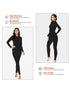 2-teiliges Thermounterwäsche-Set für Damen | nahtlose Langarm- und Leggings